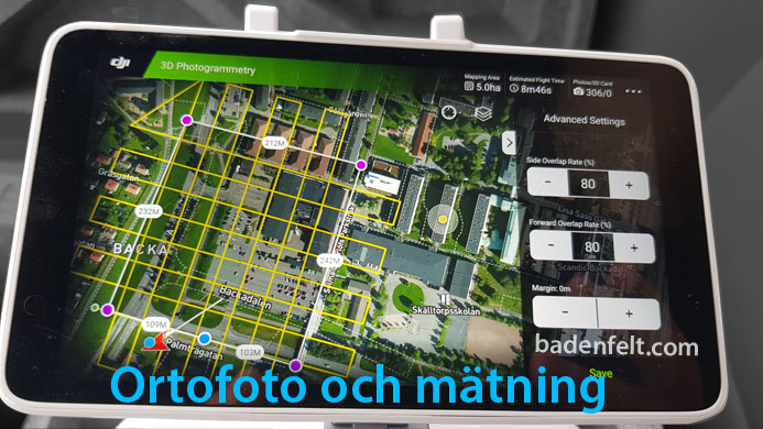 Drönartjänsterm med RTK och mätning